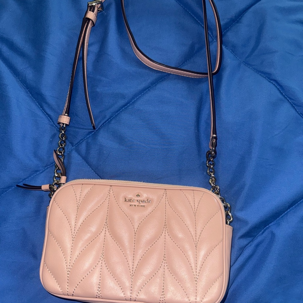 Kate Spade Blush Quilted Crossbody Bag